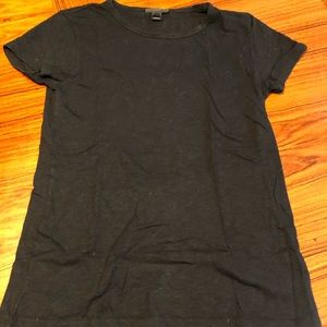 J. Crew Black Cotton Short-sleeved Tee Shirt